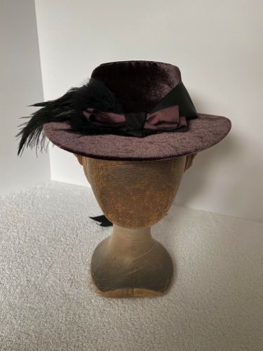 1860s-cloth-covered-hat-purple-velvet