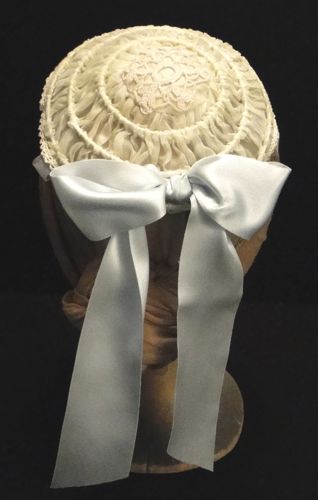 This silk organza cap was made for the character of Anne in the TV series “Hell On Wheels’ 2014.
