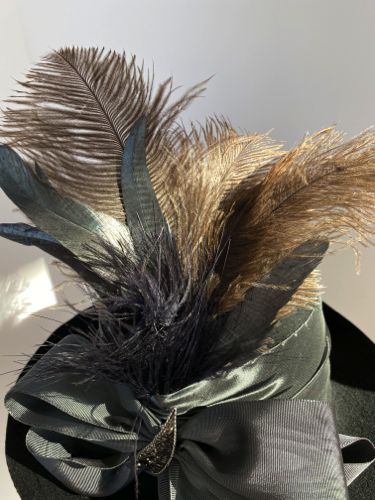 Another view of the feathers at the front.