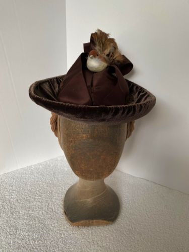 1890s-cloth-covered-hat-brown-velvet-with-birds2