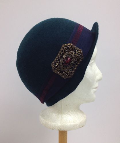 This felt cloche was made for the leading actress in the TV series Damnation in 2017.
