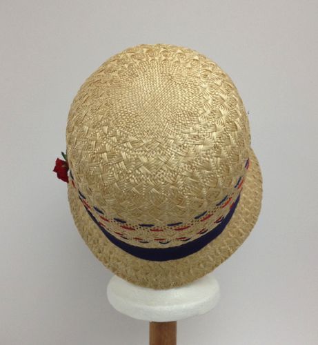 The original hat was re-blocked to create the round crown of the '20s.