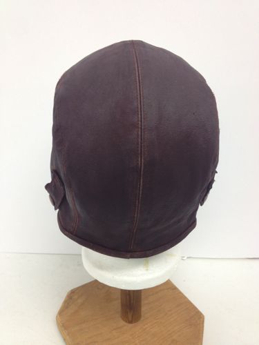 Made for the lead actress in the TV show Damnation this aviators cap was made from lamb leather and lined with chamois for comfort.