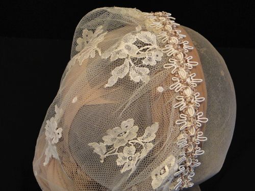 Ivory lace Day Cap made for "Hell On Wheels" in 2014.