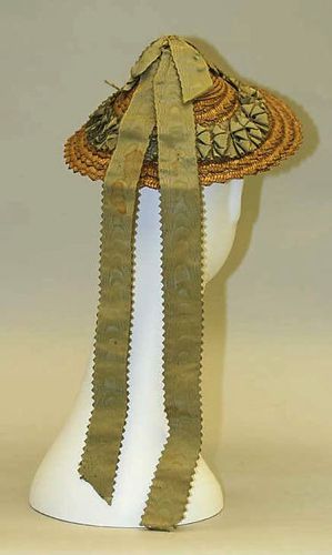 Here's a photo of the original hat at the Met.  It's dated 1865.