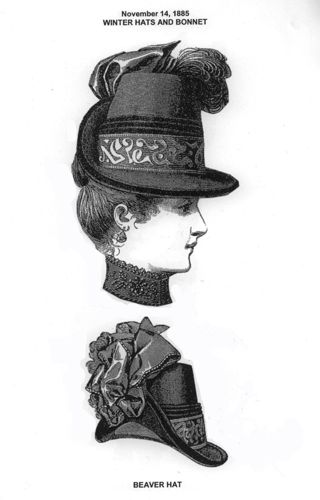 Here is the drawing from Harpers Bazar that was the inspiration for this reproduction.