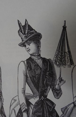 This is the drawing from a Bloomingdale's catalogue of 1884 that inspired the hat.